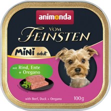 Animonda Vom Feinsten Dana ve Ördek Etli Yetişkin Mini Irk Köpek Konservesi 100G
