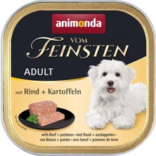 Animonda Vom Feinsten Biftekli ve Patatesli Yetişkin Köpek Konservesi 150G