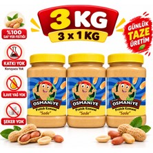 Osmaniye Fıstık Ezmesi 3 kg Günlük Üretim Saf Yer Fıstığı Ezmesi (Ilave Şeker Içermez)