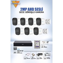 Uniwiz Unv 7'li 2mp Ahd Gece Görüşlü Sesli Kamera Seti