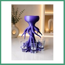 S'82 3D Baskı Ahtapot Shot Dispenser - Eğlenceli Bardak Dağıtıcı ve Masaüstü Sunum Aparatı BZS82