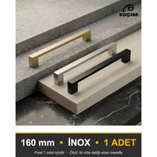Alüminyum Köprü Inox 160 mm Kulp Lüks Country Mutfak Mobilya Dolap Çekmece Kulpu