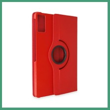 S'82 Pad 6 Kılıf 360 Tablet Deri Kılıf - Kırmızı BZS82