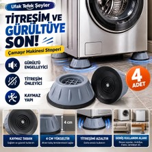 Ufak Tefek Şeyler Gürültü Engelleyici ve Kaymaz Titreşim Önleyici Kauçuk Ayak Pedleri Çamaşır Makinesi Stoper