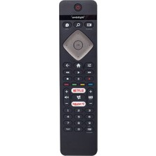 Rebera Philips Ambilight 43PUS6504/62 LED TV Kumandası BRC0884402-01 Netflix-Rakuten TV Uyumlu Philips Marka