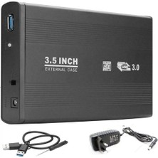 Maxgo 2134 3.5 Inç USB 3.0 Harici Harddisk Hdd Kutusu Sata Siyah Renk ile Hızlı Veri Aktarımı