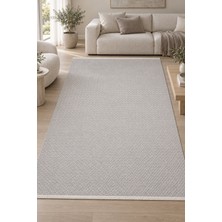 Ela Home Vitura Sade Modern Gri Robot Süpürge Uyumlu Kolay Temizlenebilir Oturma Odası Mutfak Koridor Halısı