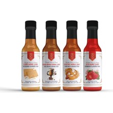 TeknoKapsül Nish Petibör, Irish Cream, Toffee Nut, Çilek Aromalı Şurup 4'lü Set (4X250 Ml) - Cam Şişe
