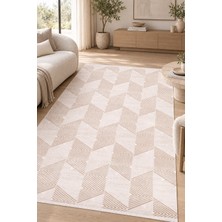 Ela Home Iskal Kahve Modern Salon Oturma Odası Koridor Halısı Özel Ölçü Robot Süpürge Uyumlu Kolay Temizlenir