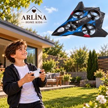 Arlina Home Kids Mini Drone Savaş Uçağı Çocuk Drone | 360° Uçuş, Tek Tuş Kalkış, Uzaktan Kumandalı