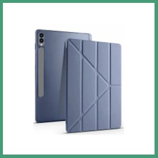 S'82 Samsung Galaxy X610 Tab S9 Fe Plus 12.4 Kılıf Kalemlikli Mars Tablet Kılıfı - Lavender BZS82