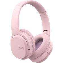 Havit I62 Kulaküstü Bluetooth Kulaklık Kablosuz Pembe Katlanabilir Tüm Cihazlarla Uyumlu
