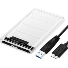 Maxgo 2135 2.5" USB 3.0 Sata Harici SSD Harddisk Kutusu Şeffaf 1 Disk Yuva Sayısı