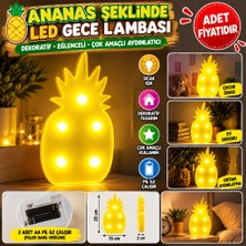 Marka Kolik Ananas Şeklinde Ledli Dekoratif Eğlenceli Çocuk Gece Lambası
