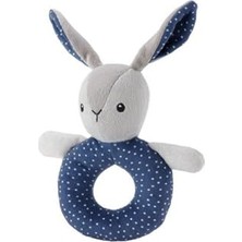 Rafta Ikea Gulligast Bebek Yumuşak Oyuncak Sesli Çıngırak 15 cm Gri Mavi
