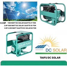 Taifu 1500 Watt 2 Hp Dc Solar Santrifüj Pompa Saatte 45 Ton Kapasiteli