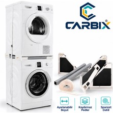 Carbix Çamaşır Makinesi Kurutma Makinesi Istifleme Aparatı-Kiti Samsung Lg Regal Tüm Markalar Için Ayarlanabilir