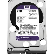 WD 2TB Purple 3,5 inç SATA 6Gb/s 5900 RPM Disk, 64MB Cache Bellek ile Sürekli İzleme İçin Tasarlandı