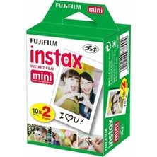 Fujifilm Instax Mini Premium Kağıt Tipi 20'li Film 10x2 Hızlı ve Kolay Fotoğraf Çekimi
