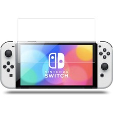 Glass Temperli Cam Ekran Koruyucu Premium Pro 9h Ultra İnce Tasarım Nintendo Switch OLED İçin
