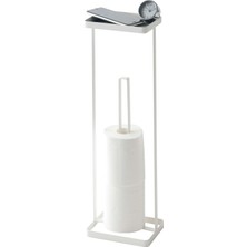 TemmuzX I Tower Tuvalet Kağıdı Tutucu, Metal, Beyaz, Tek Boy