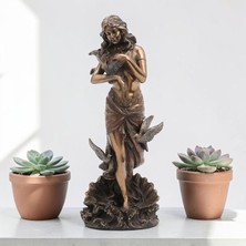 TemmuzX Dekoratif Afrodit Figürü Veronese Biblo – Mitolojik Tema Şık Salon Dekoru Poliresin Dekoratif Obje 11X9,5X28 cm
