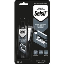 TemmuzX Selsil Genel Amaçlı Şeffaf Tüp Silikon 50 ml