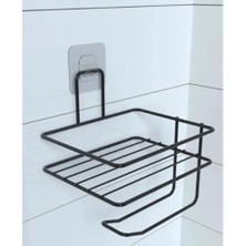 TemmuzX Pratik Yapışkanlı Metal Tuvalet Kağıdı Tutucu