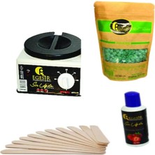 Ege Sir Ağda Makinesi + Azulen Boncuk Ağda 200G + Ağda Yağı + Spatula Seti