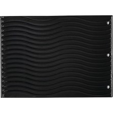 TemmuzX Grills 56041 2 Taraflı Porselen Emaye Dökme Demir Izgara Izgarası, Siyah