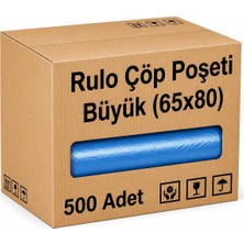 TemmuzX Rulo Çöp Poşeti Büyük 65X80 500'LÜ