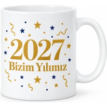 S'82 2027 Bizim Yılımız Tasarımlı Porselen Kupa - Model 396 BZS82