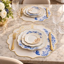 Lilies Atelier Pip Studio Model Royal Serisi Mavi 6 Adet Amerikan Servis Sofra Takımı