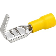 Powermaster PM-39076 4-6mm2 Kesit 26X7X6MM Soket Sarı Izoleli Kablo Pabucu (300'LÜ Paket)