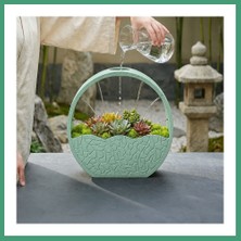 S'82 3D Baskı Self-Watering Planter - Kendi Kendini Sulayan Saksı-Mint BZS82
