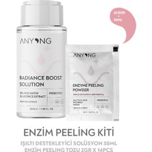 ANYONG Enzim Peeling Kit Tüm Cilt Tipleri İçin Arındırıcı Etkili Papain Enzimi ve Salisilik Asit 80 ml