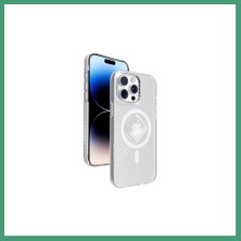 S'82 Joko iPhone 15 Pro Max Uyumlu Stella Pc Sert Magsafe Kılıf - Şeffaf BZS82
