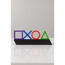 Star Figür Playstation Sembol Logo Ps Dekor -Gamer Dekor - Figür