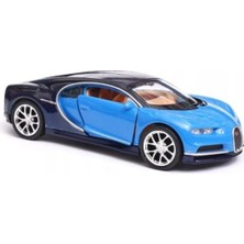 Mythriva Mavi 12 cm Ölçekli Bugatti Chiron Model Araba, Detaylı Tasarım