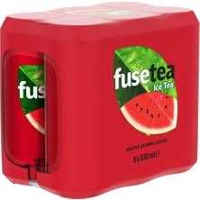 TeknoKapsül Fusetea Karpuz Aromalı Soğuk Çay Kutu 6X330 ml