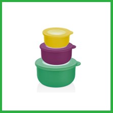 Elmyra Store L-01008 Qlıfe 3lu Saklama Kabı Elm