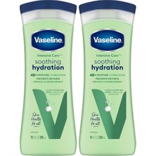 Vaseline Vazelin Yoğun Bakım Aloe Yassı Vücut Losyonu, 400ML