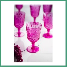 S'82 Akrilik Pembe Tekli Kadeh & Su Meşrubat Kahve Yanı Bardağı 450 ml ( Cam Değildir ) BZS82