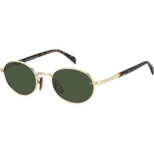 David Beckham Unisex Metal Güneş Gözlüğü Db 1196/s Kahve çerçeve Yeşil Uv 400 C