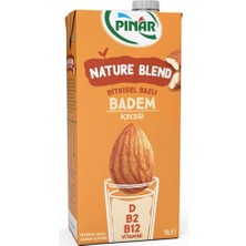 TeknoKapsül Pınar Nature Blend Bitkisel Bazlı Badem Içeceği 1 L Vegan Laktozsuz