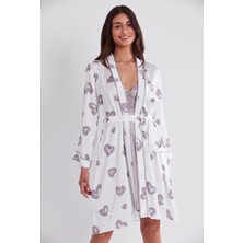 Pierre Cardin  Saten Emprime Gecelik & Sabahlık Takım  - 2406