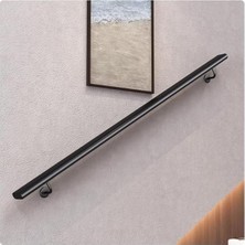 TemmuzX Modern Minimalist Metal Merdiven Küpeşte, Iç/dış Mekan Merdivenleri Için Kaymaz Güvenlik Korkuluğu, Altın, Beyaz, Siyah, 4,6 Ft (140 Cm) - Tavan Arası