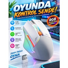 TemmuzX 1600 Dpı 6 Buton Rgb Kablosuz Oyuncu Faresi Gaming Oyuncu Mouse