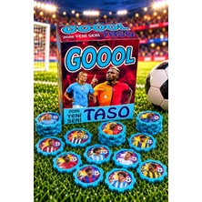TASO8090 Balyoz Taso Futbol Kalın Futbolcu Tasoları Futbol Oyun Tasosu 25 Adet
