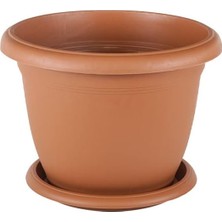 TemmuzX V502 Villa Saksı Set No: 2 1 Litre, 15,2 Cm, Kiremit